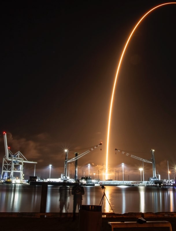 Streak Shot SpaceX Starlink 8-9 Port Canaveral by Lau Brown